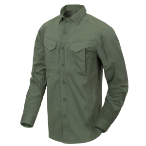 HELIKON TEX Defender Mk2 Shirt Long Sleeve - Polycotton Ripstop OLIVE GREEN