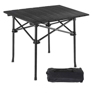 PIRANA 2 Adet Ultralight Katlanır Kamp Sandalyesi + Black Kamp Masası Küçük Seti