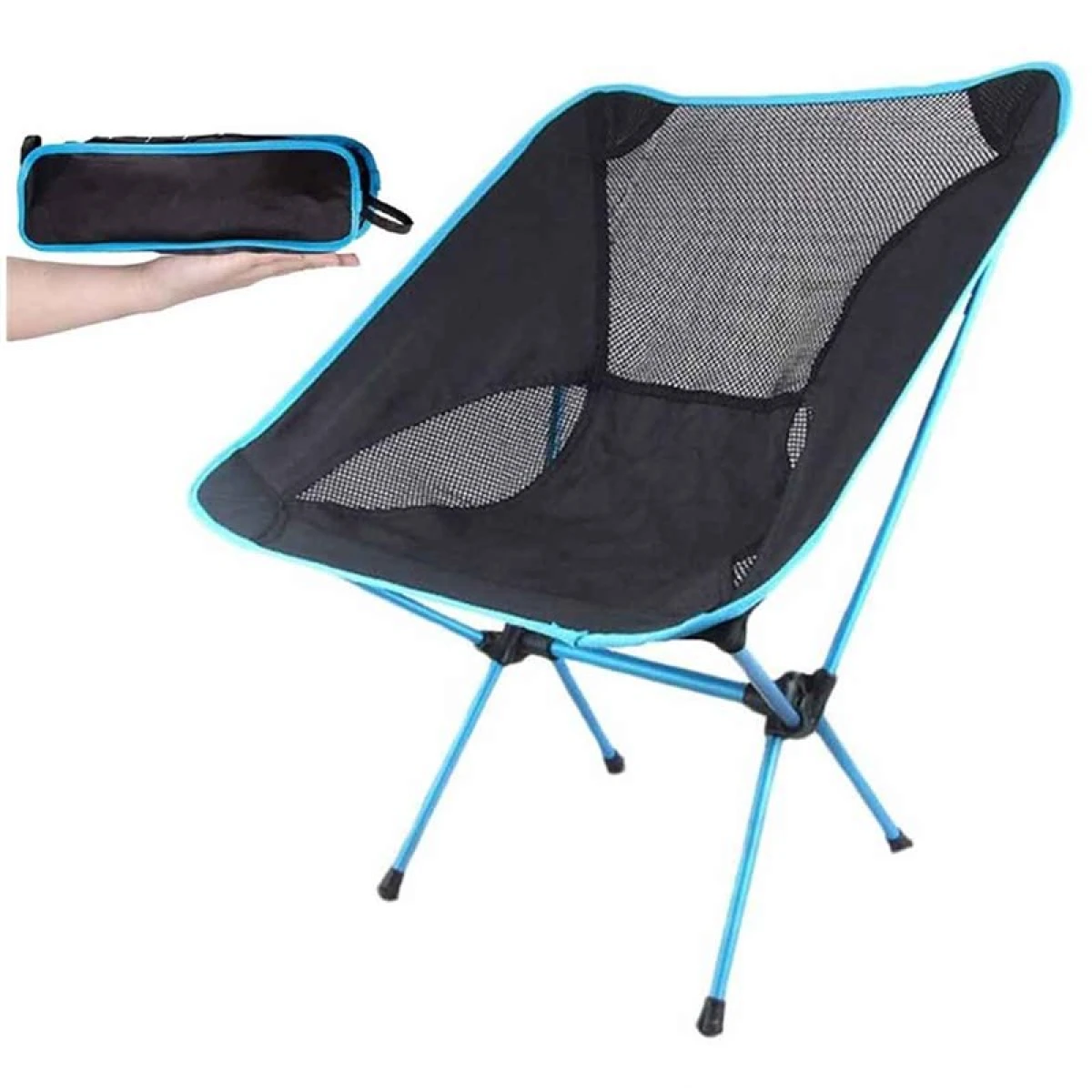 FUNKY CHAIRS Ultralight 900 gr Alüminyum Katlanır Kamp Sandalyesi - Mavi