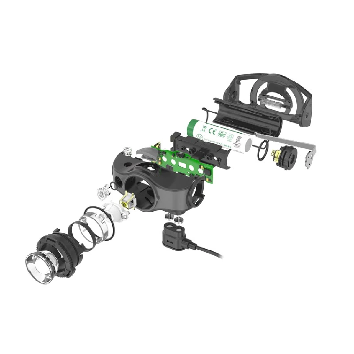 Ledlenser MH5 Black/White Kafa Feneri