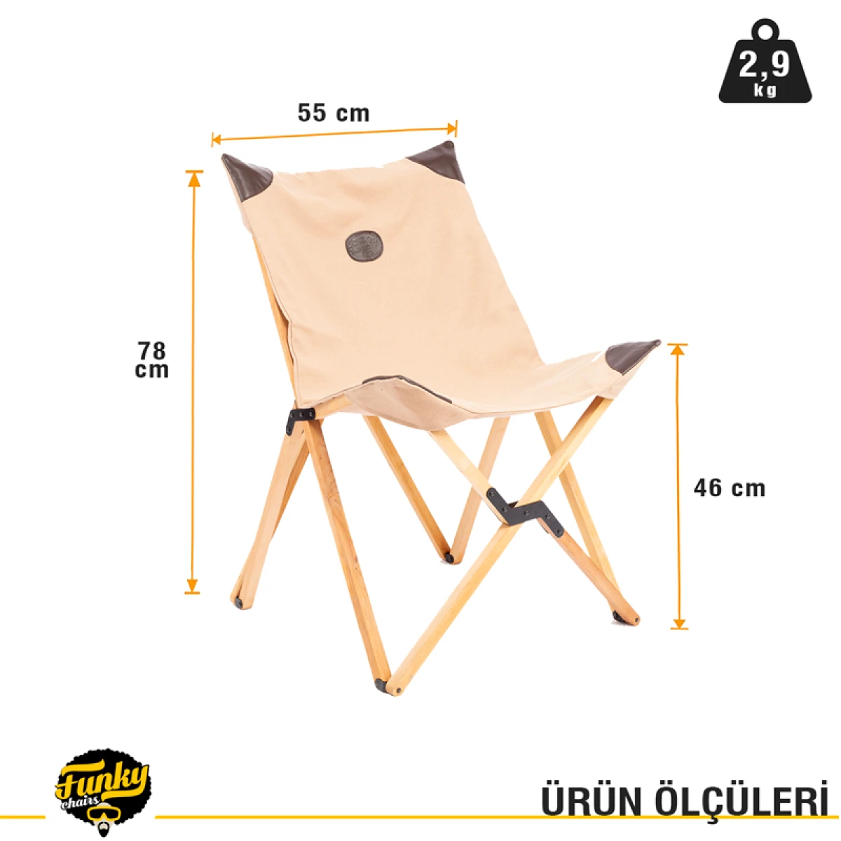 FUNKY CHAIRS Butterfly Ahşap Sandalye