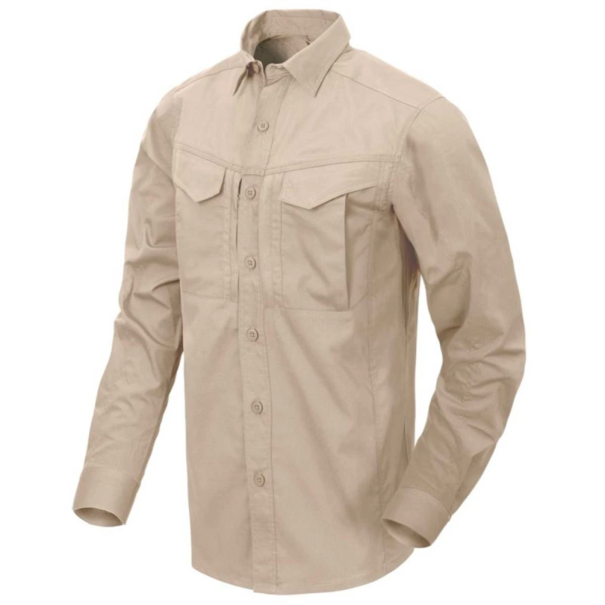 HELIKON TEX Defender Mk2 Shirt Long Sleeve - Polycotton Ripstop KHAKI - L