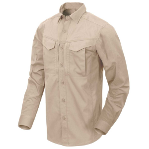 HELIKON TEX Defender Mk2 Shirt Long Sleeve - Polycotton Ripstop KHAKI - L