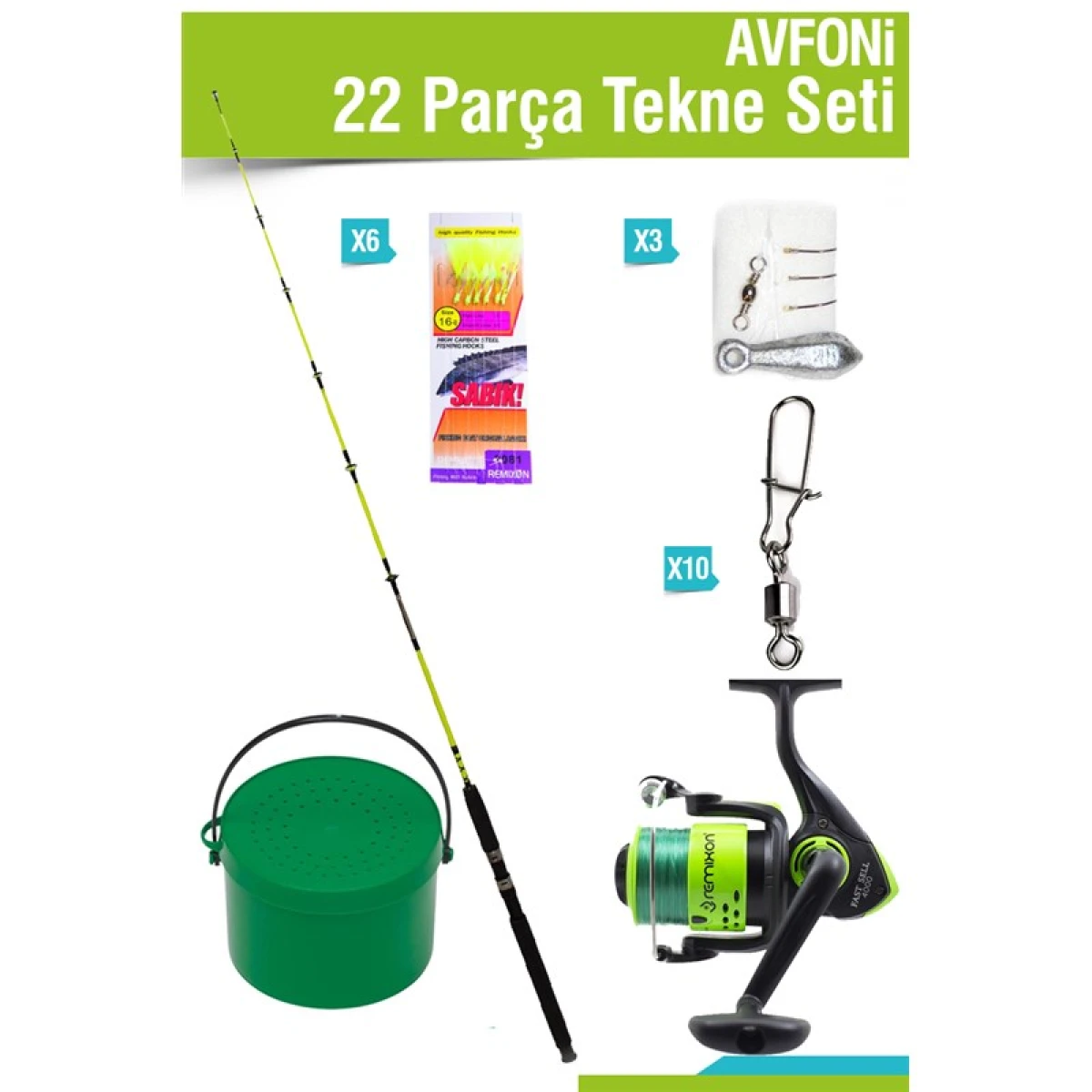 AVFONI 22 Parça Tekne Seti