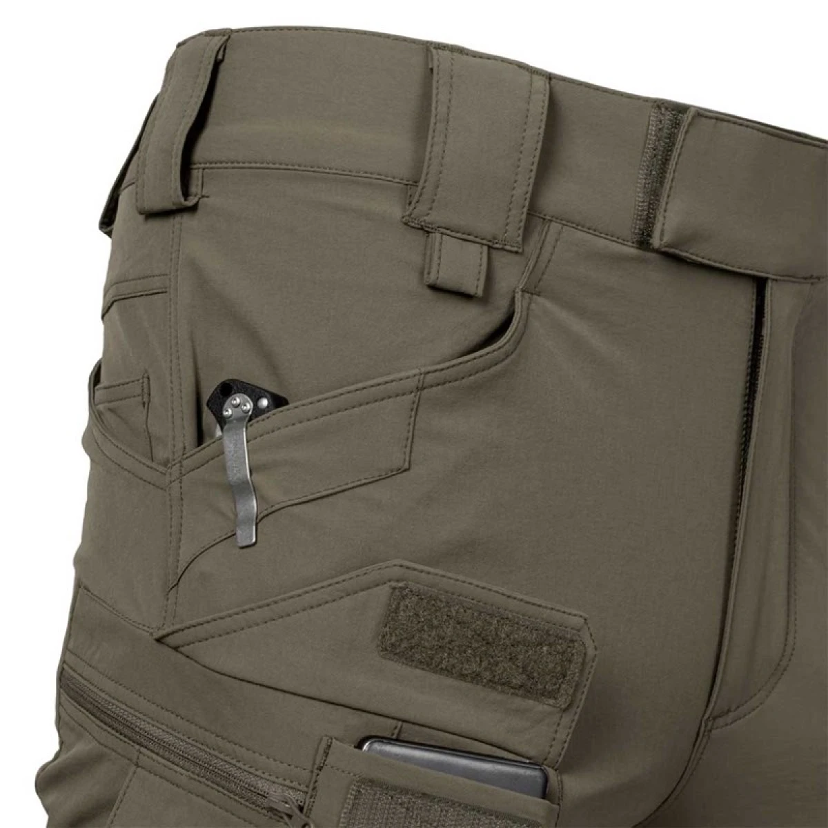 HELIKON TEX Outdoor Tactical Pants- Versastretch ADAPTIVE GREEN - Medium Short