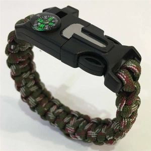 HEADSHOT Paracord Bileklik - Yeşil Desenli
