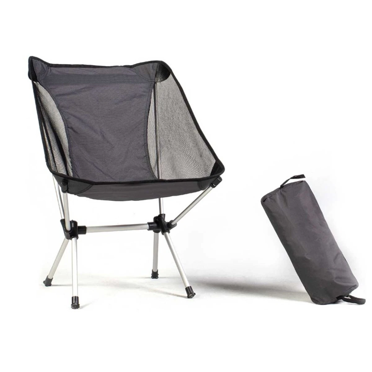 PIRANA Ultralight Katlanır Kamp Sandalyesi - Gri