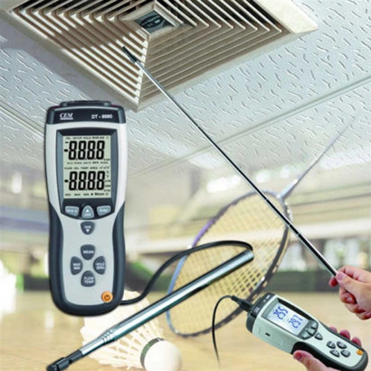 CEM Dt 8880 Anemometre Rüzgar Hızı Ölçer