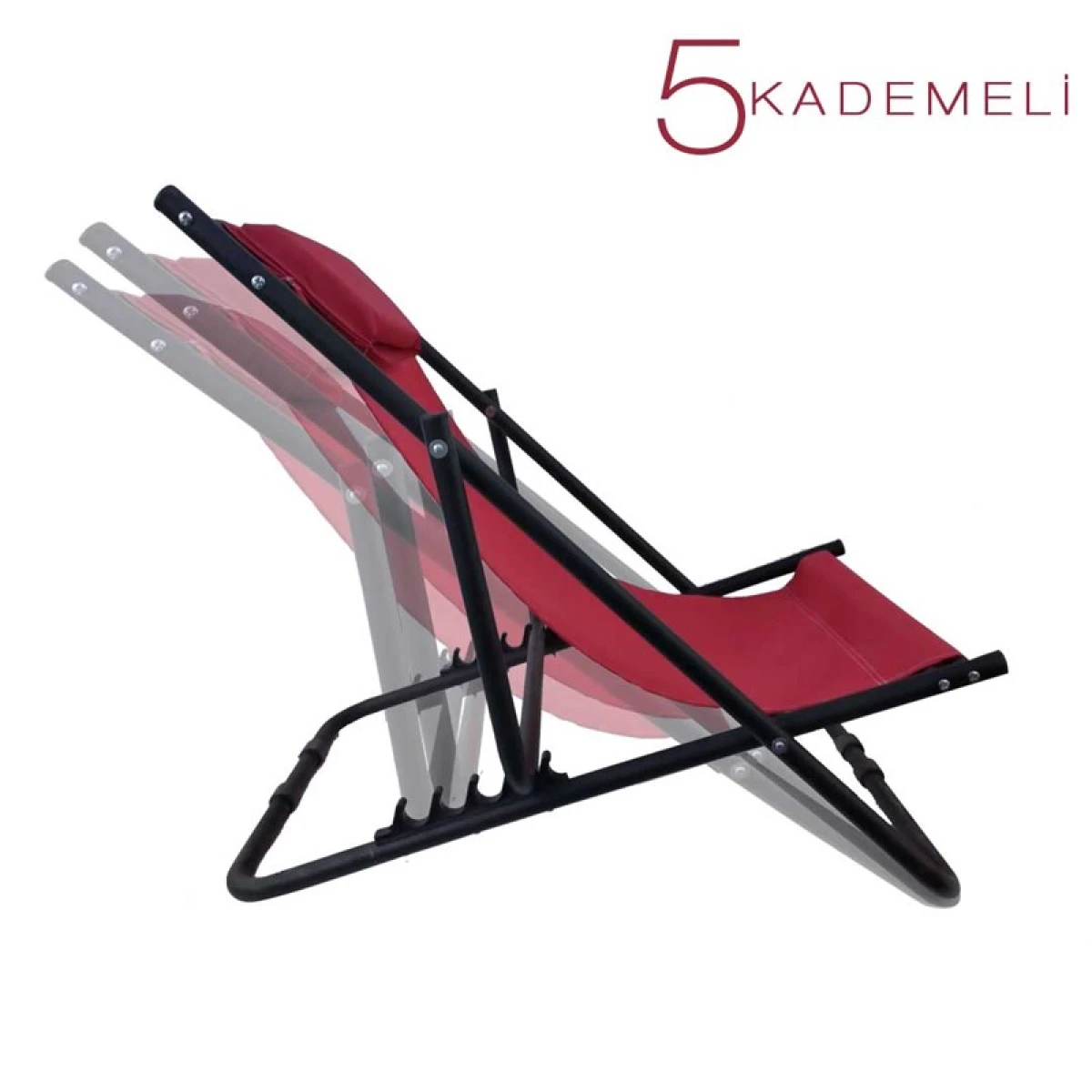 FUNKY CHAIRS Katlanır 5 Kademeli Plaj Şezlong Sandalye - kamuflaj