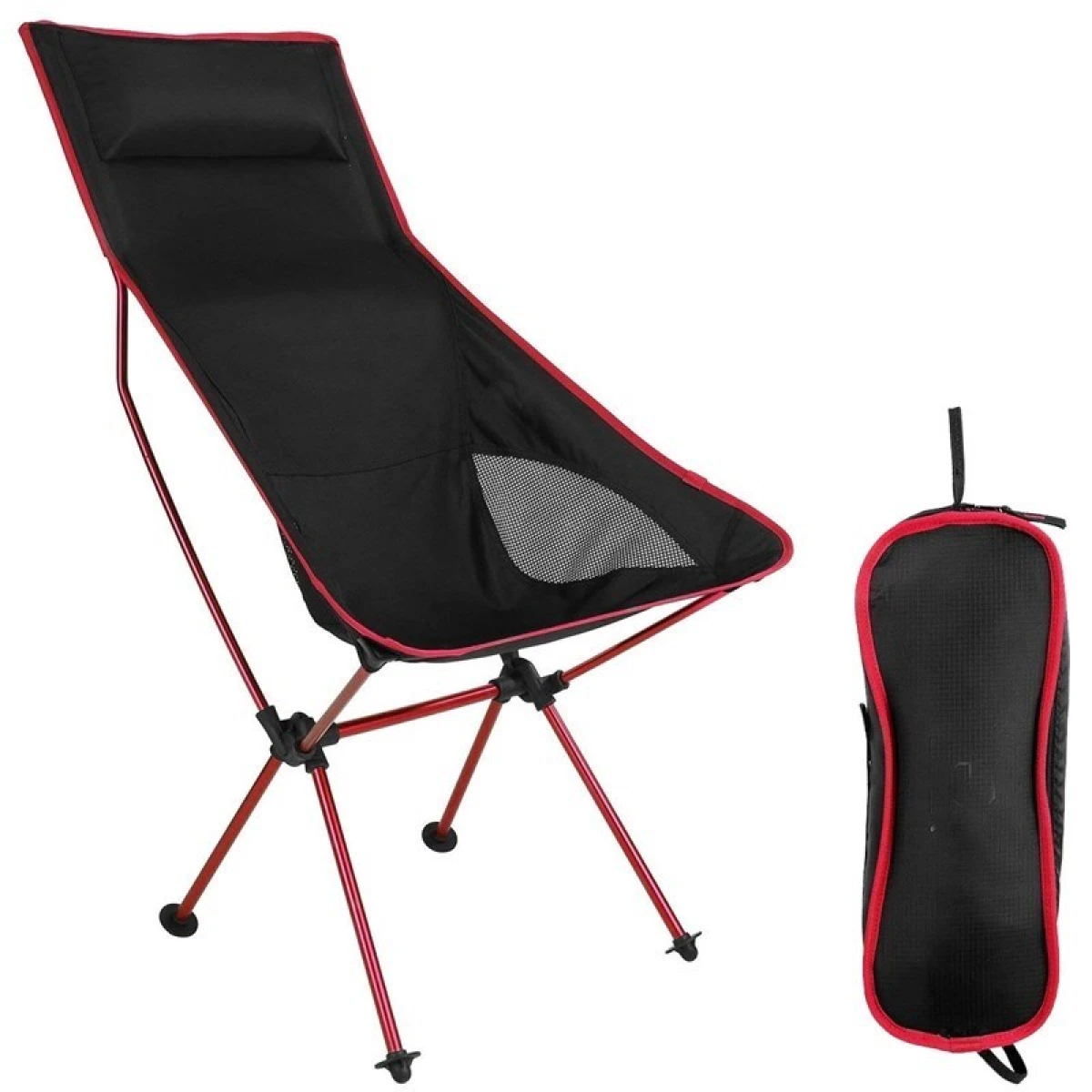 FUNKY CHAIRS Ultralight High 1180 gr Katlanır Kamp Sandalyesi Kırmızı