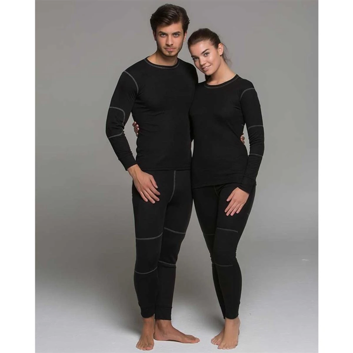 Thermoform Active Plus Yetişkin Termal İçlik Set Siyah - L