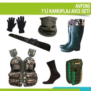 AVFONİ 7'li Kamuflaj Avcı Seti - 40/41