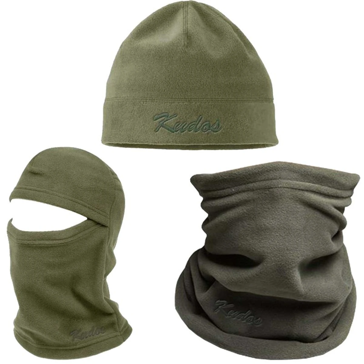 KUDOS Polar Bere-Boyunluk-Maske Seti - Haki