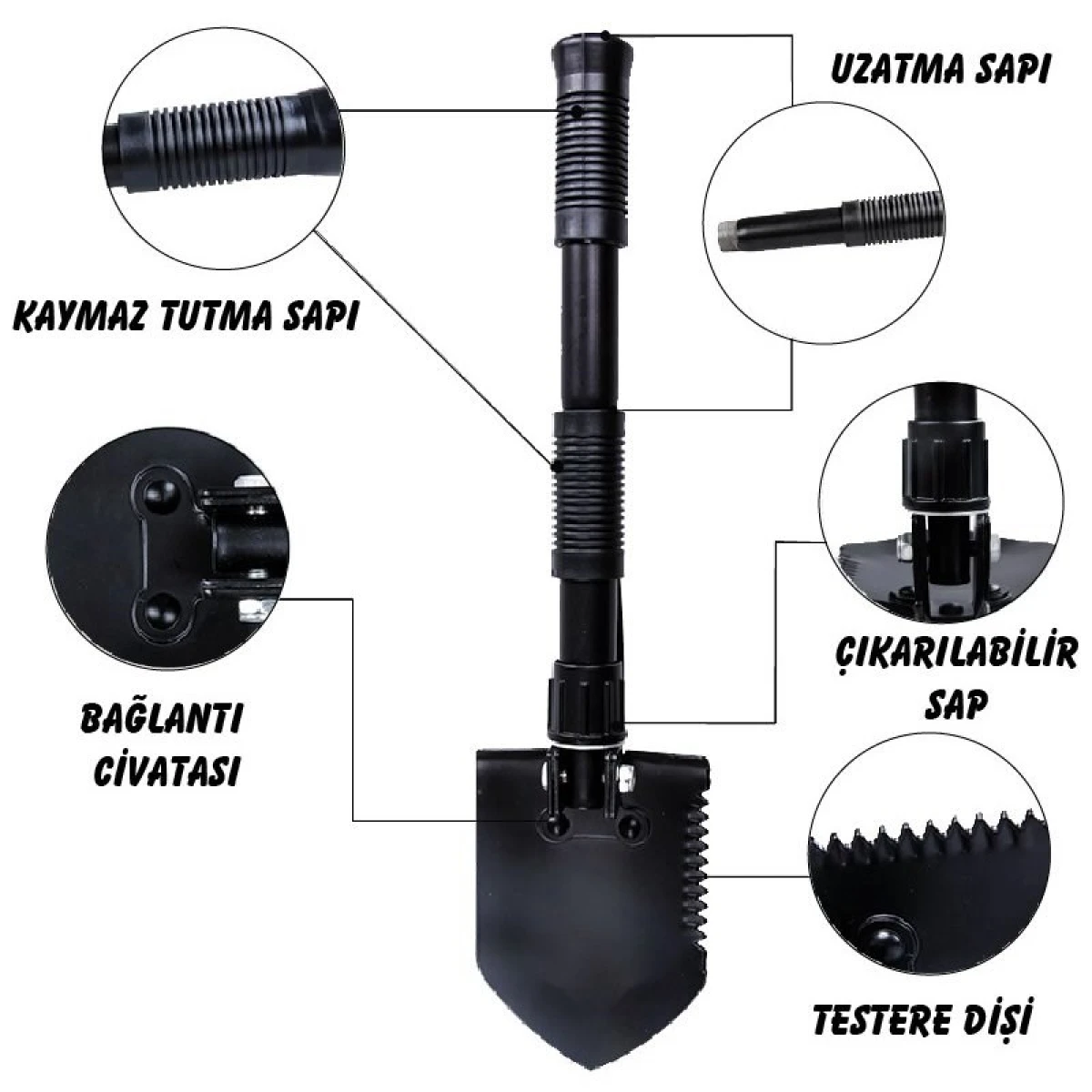 NURGAZ Katlanır Kürek NG 192
