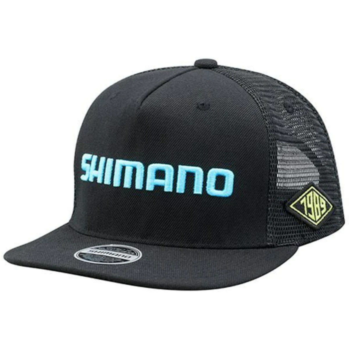 SHIMANO Flat Brim Mesh Siyah Şapka