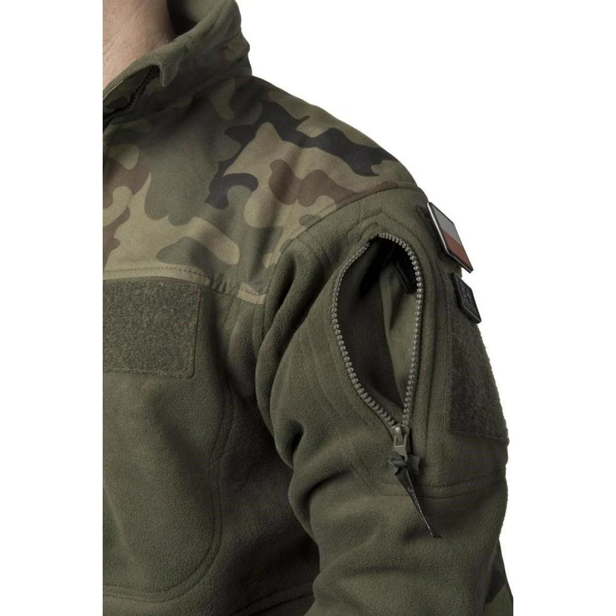 HELIKON TEX Polısh Infantry Jacket - Fleece BLACK/PL WOODLAND - M