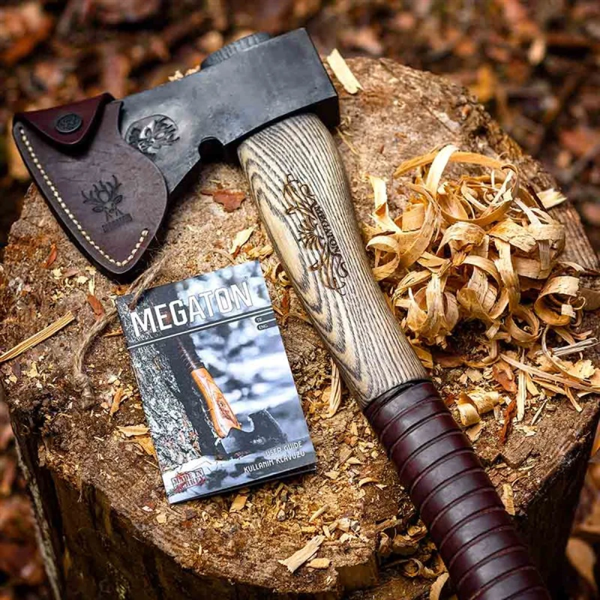 Megaton Axe Vidar Dövme Karbon Çelik Balta - 41 cm