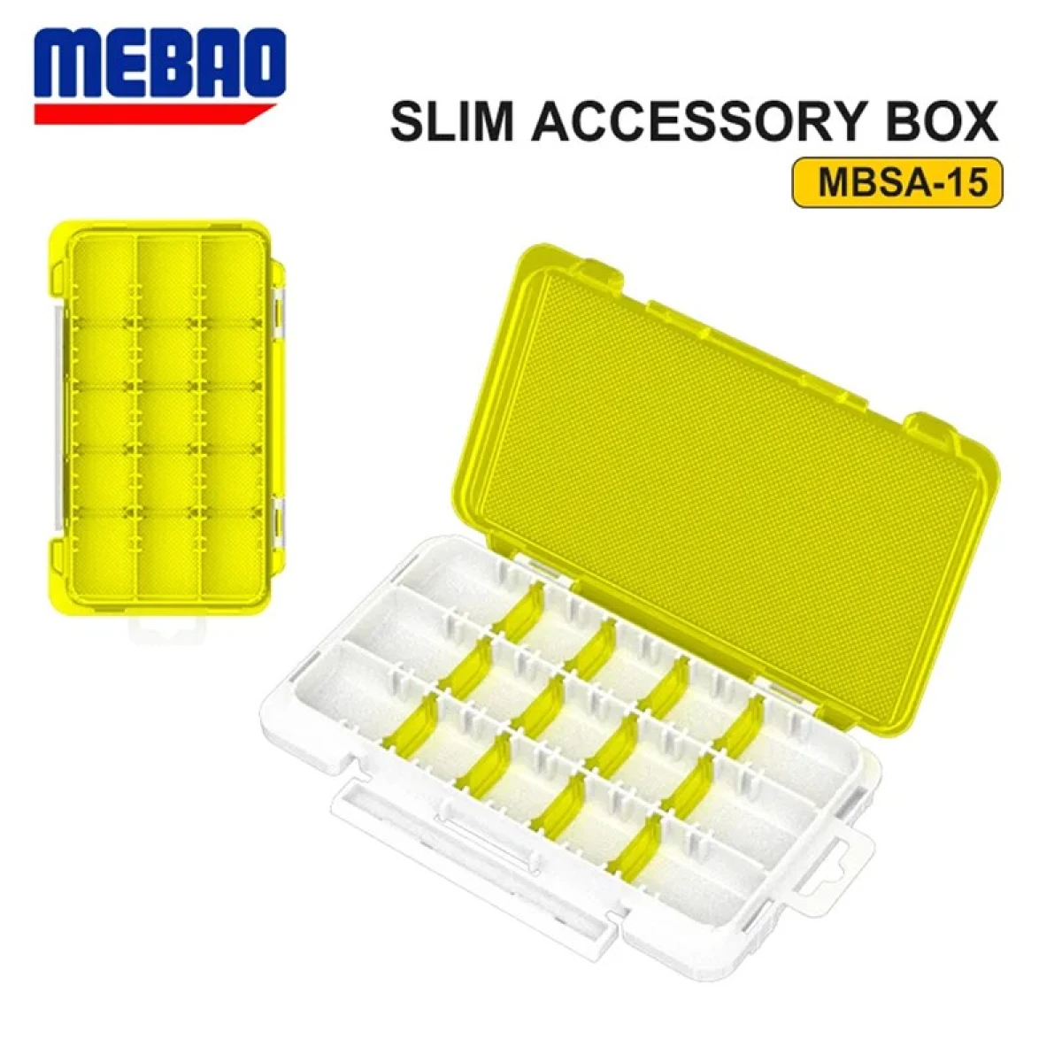 MEBAO Slim Ayarlanabilir 18 Bölmeli Lrf Kutusu Sarı MBLB1034