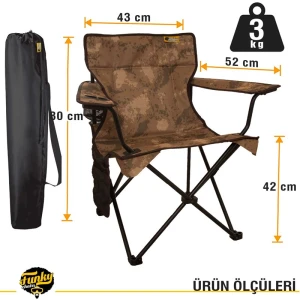 FUNKY CHAIRS V2 Çöl Kamuflaj Lüks Kamp Sandalyesi