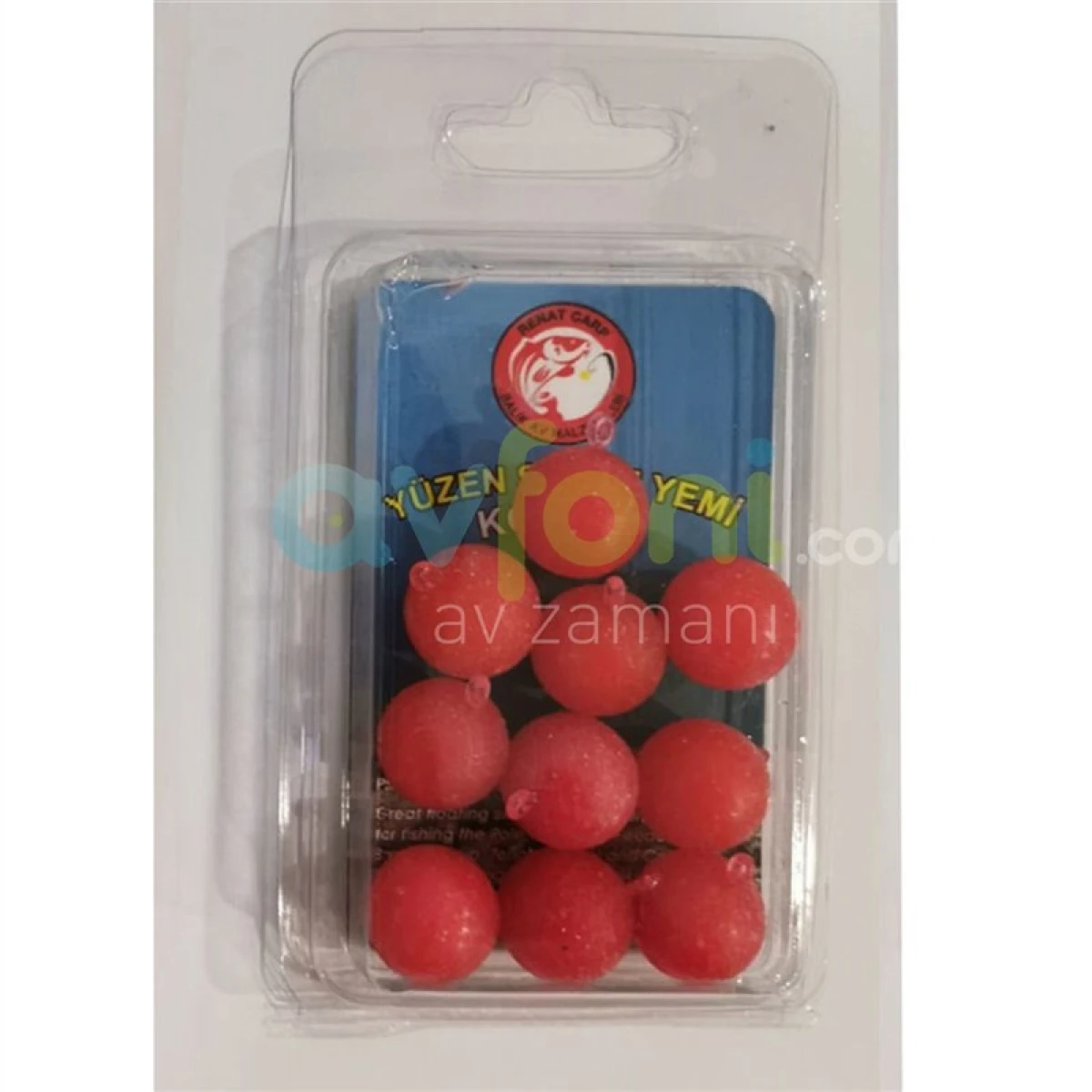 RENAT CARP 3 mm Kokulu Yüzen Boili Sazan Yemi - Kırmızı