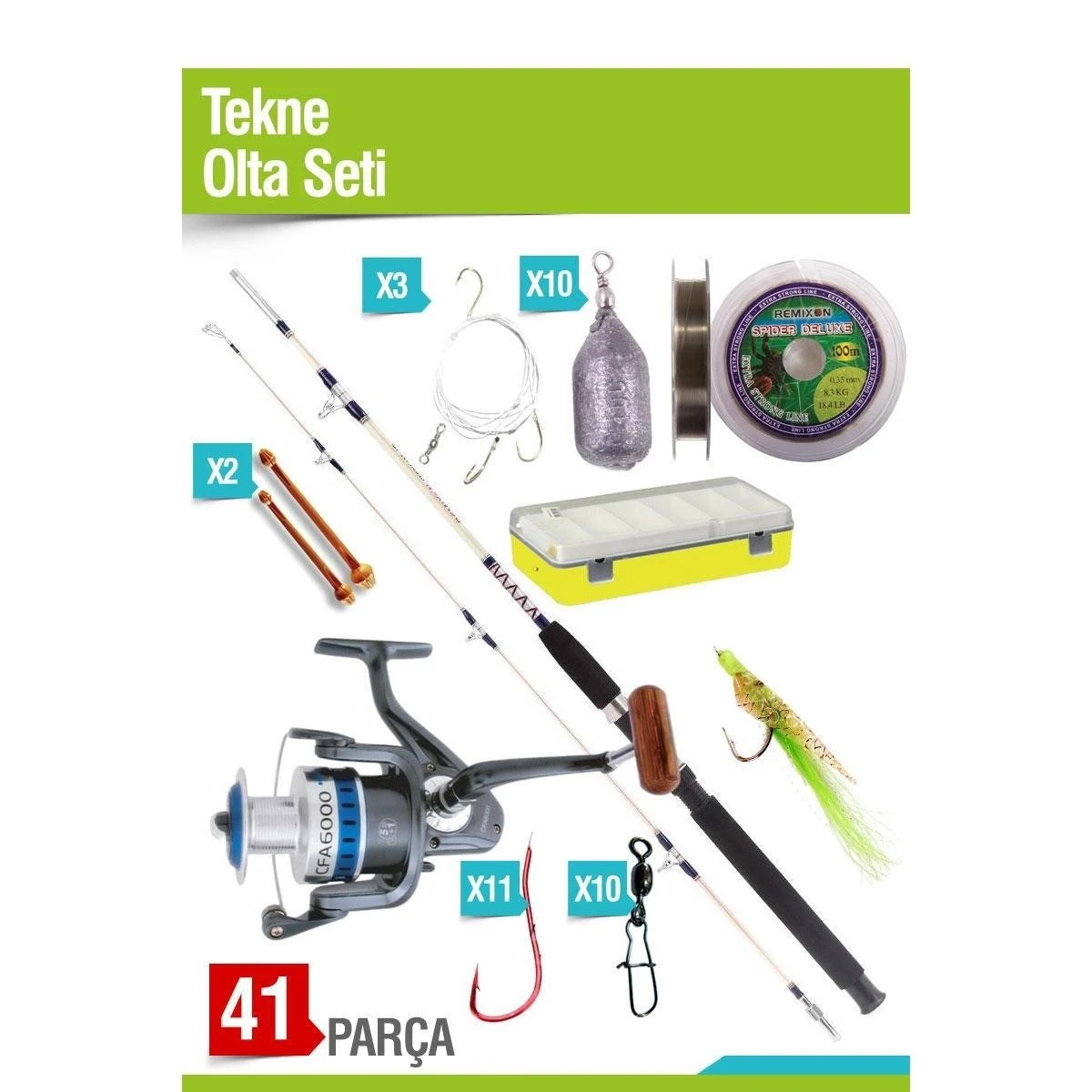 AVFONI Tekne Olta Seti