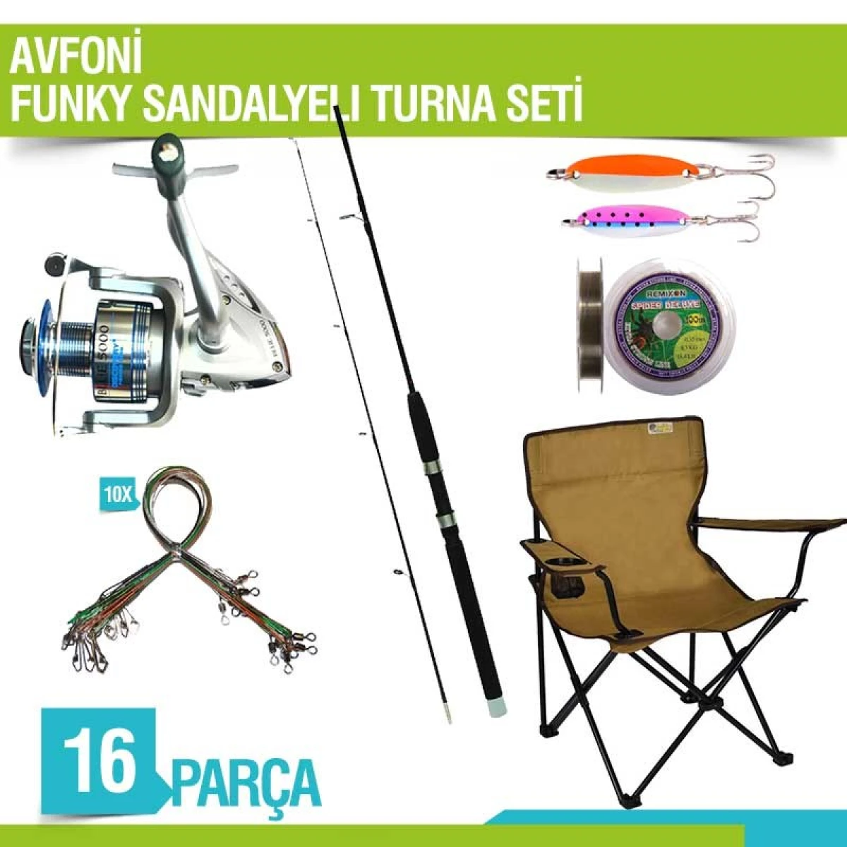 AVFONI Funky Sandalyeli Turna Seti