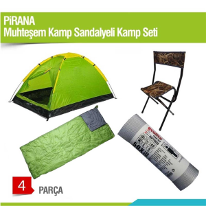 PIRANA Muhteşem Kamp Sandalyeli Kamp Seti