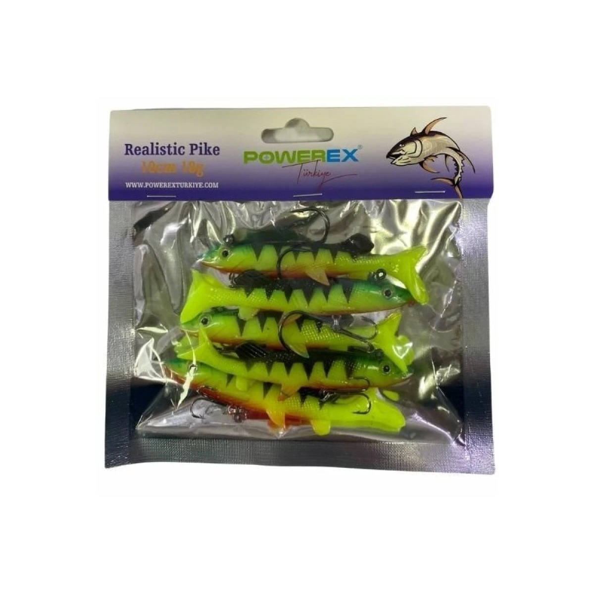 SPINSTAR Realistic Pike Firetiger Turna Model Kendinden Zokalı 10cm. 18gr.
