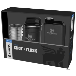 Stanley Adventure Çelik Shot Bardak ve Matara Seti Siyah