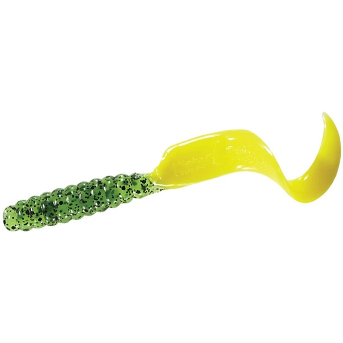 MISTER TWISTER Sudak Silikonu 10 cm - Lime/Black Flake/Yellow Tail