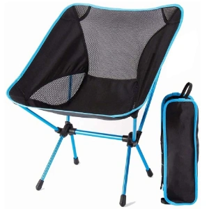 FUNKY CHAIRS Ultralight 900 gr Alüminyum Katlanır Kamp Sandalyesi - Mavi