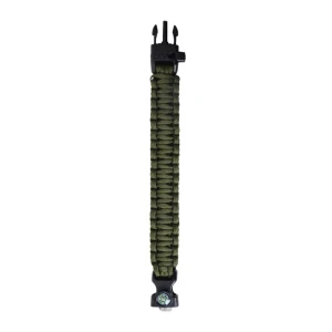 NURGAZ Magnezyumlu Pusulalı Paracord Bileklik Yeşil NG PİB-Y