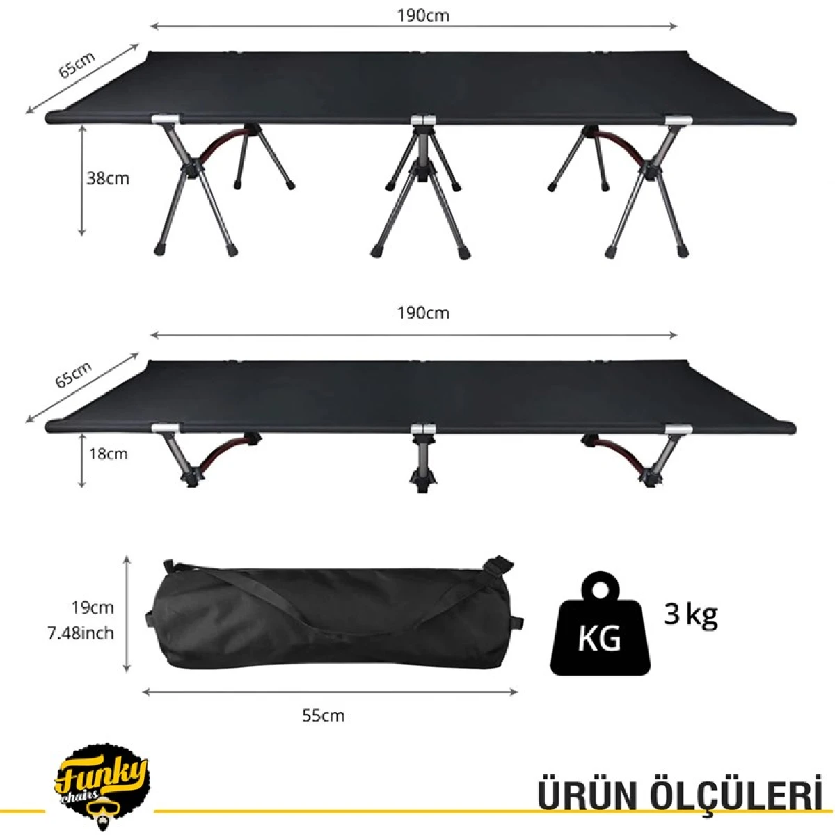 FUNKY CAMP Ultralight Alüminyum Kampet