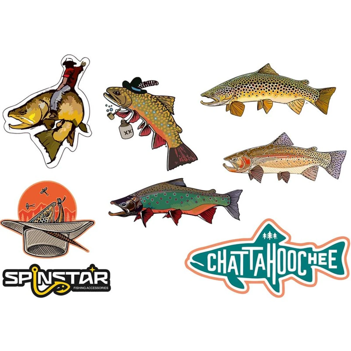 SPINSTAR Trout Fish Serisi Sticker No: 2
