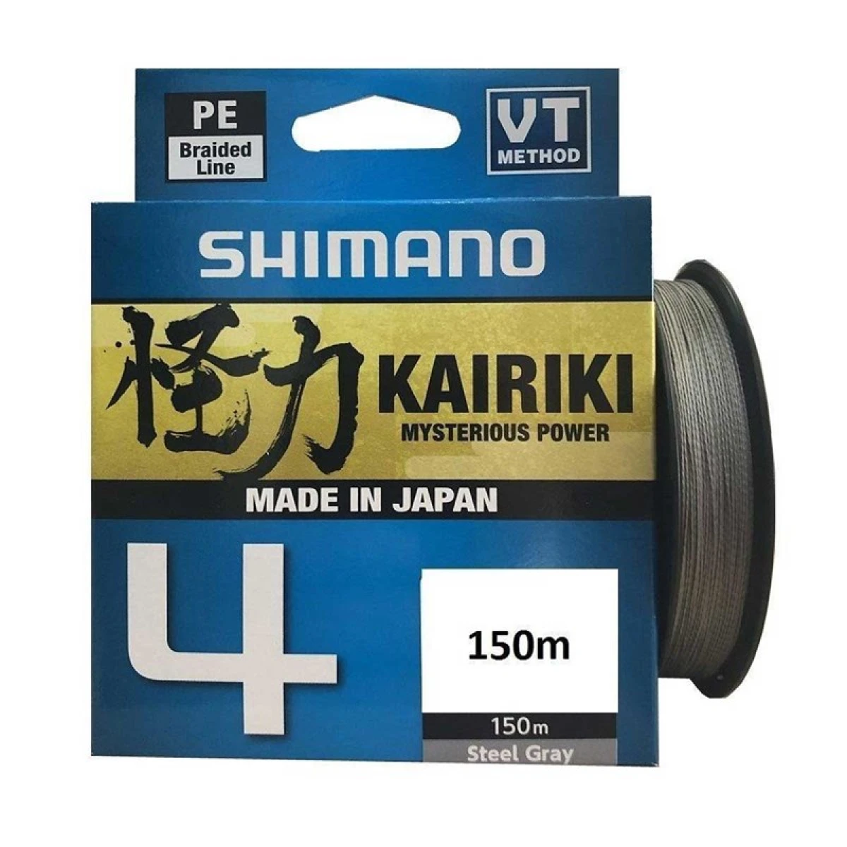 Shimano KAIRIKI 4 0,190MM 150M GRAY STEEL GRAY 0,190MM/11,6KG