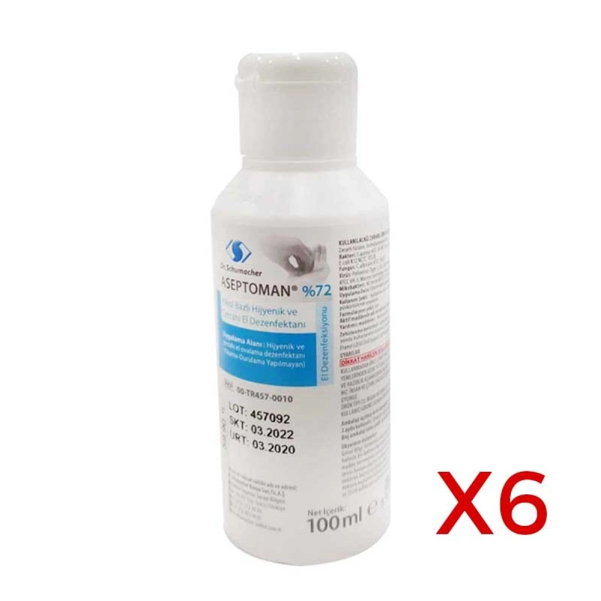 Dr.SCHUMACHER Cep Boy El Dezenfektanı 100 ML x 6 Adet