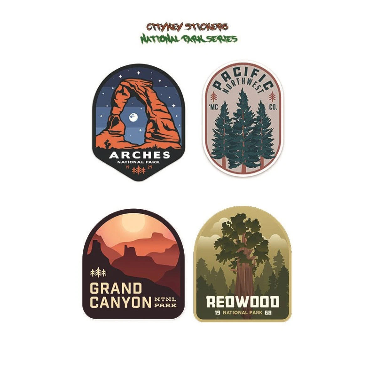 CITYKEY STICKERS National Park Series Sticker