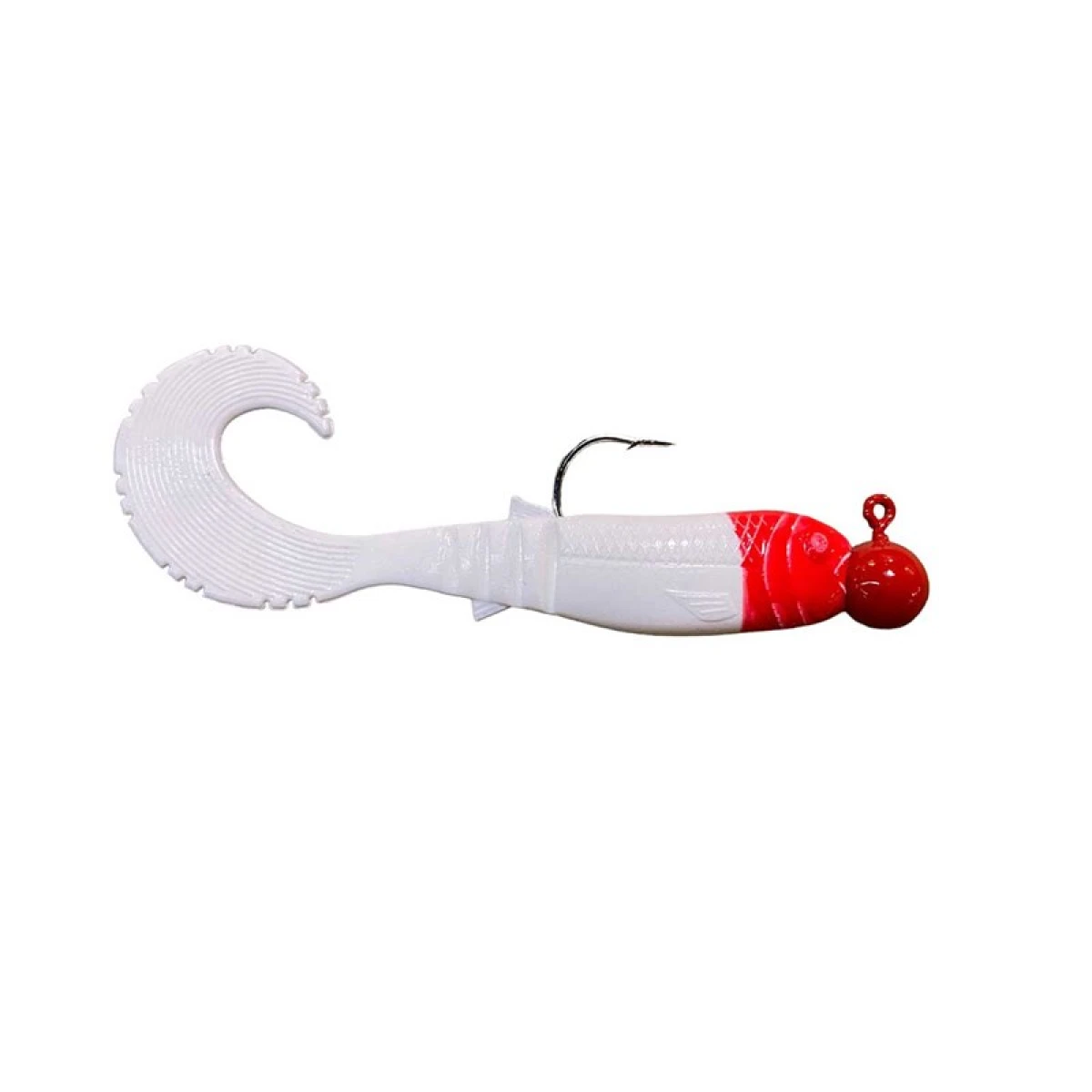 SPINSTAR Cannibal 11cm 12gr Silikon Yem - Kırmızı/Beyaz