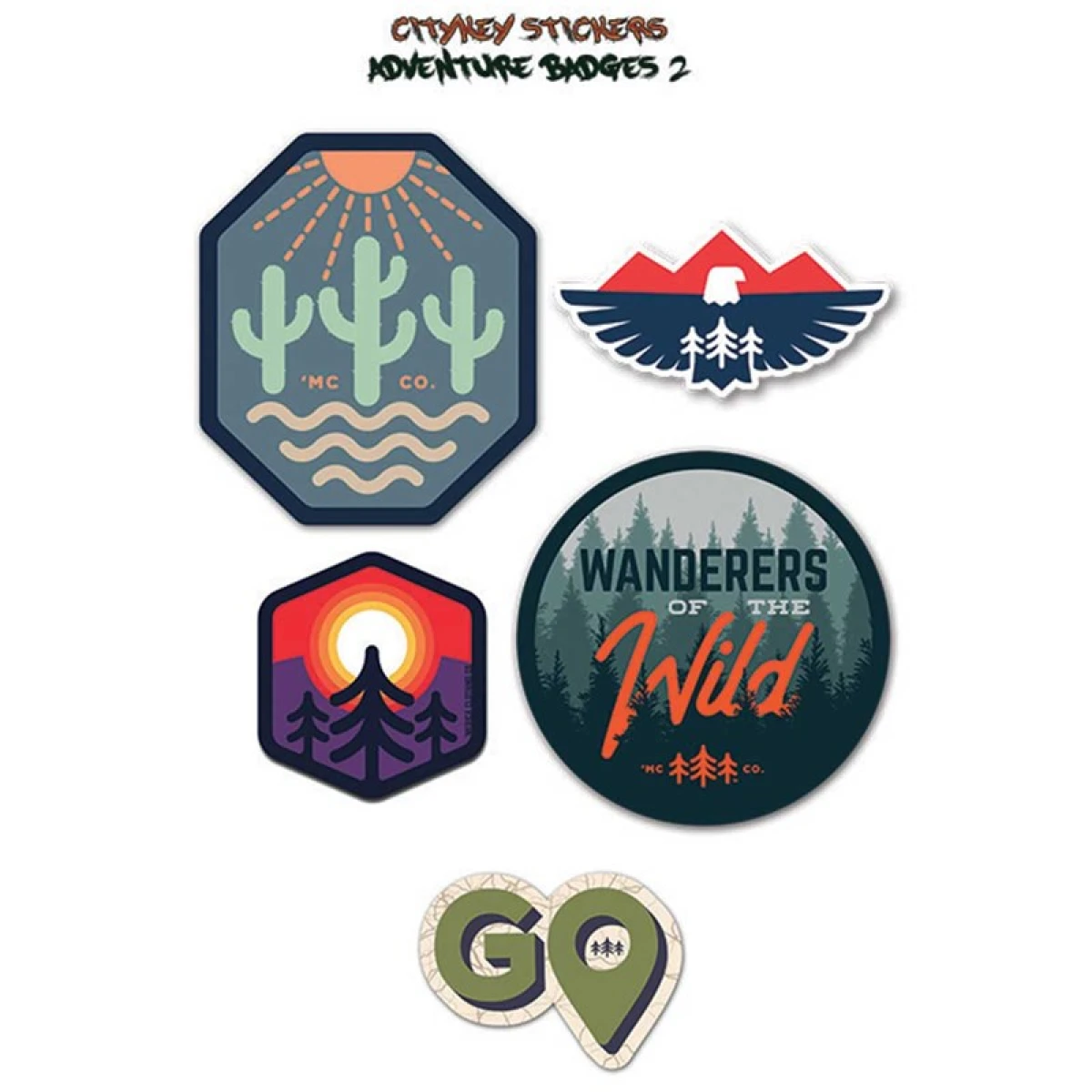 CITYKEY STICKERS Adventure Badges 2 Serisi Sticker