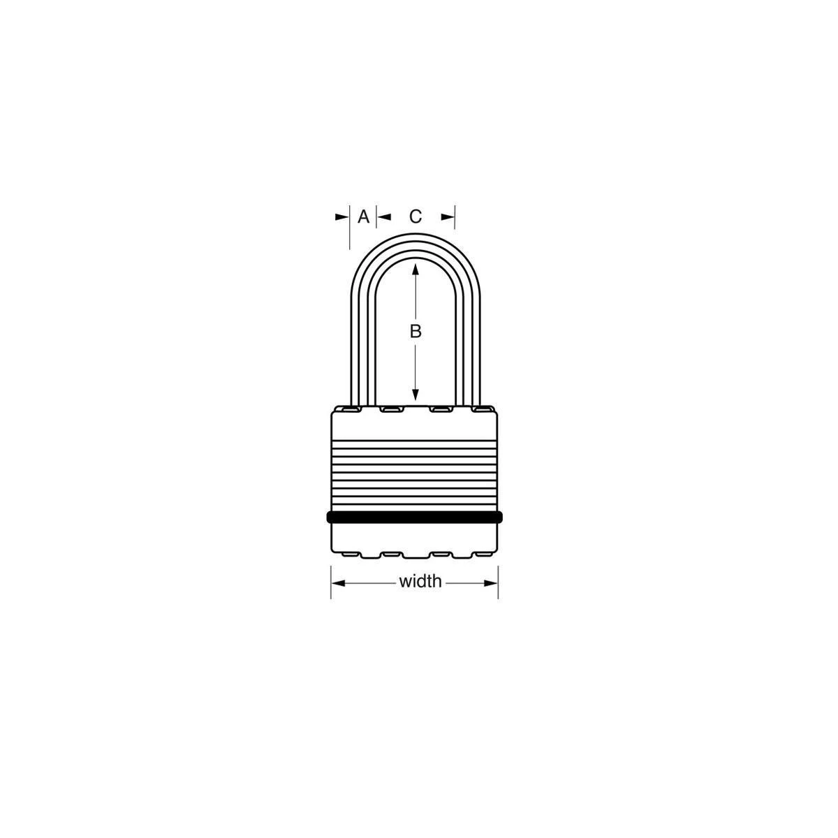 MASTER LOCK Excel Lamine Asma Kilit