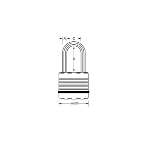 MASTER LOCK Excel Lamine Asma Kilit