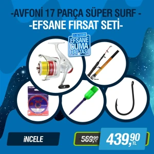 AVFONİ 17 Parça Süper Surf Fırsat Seti