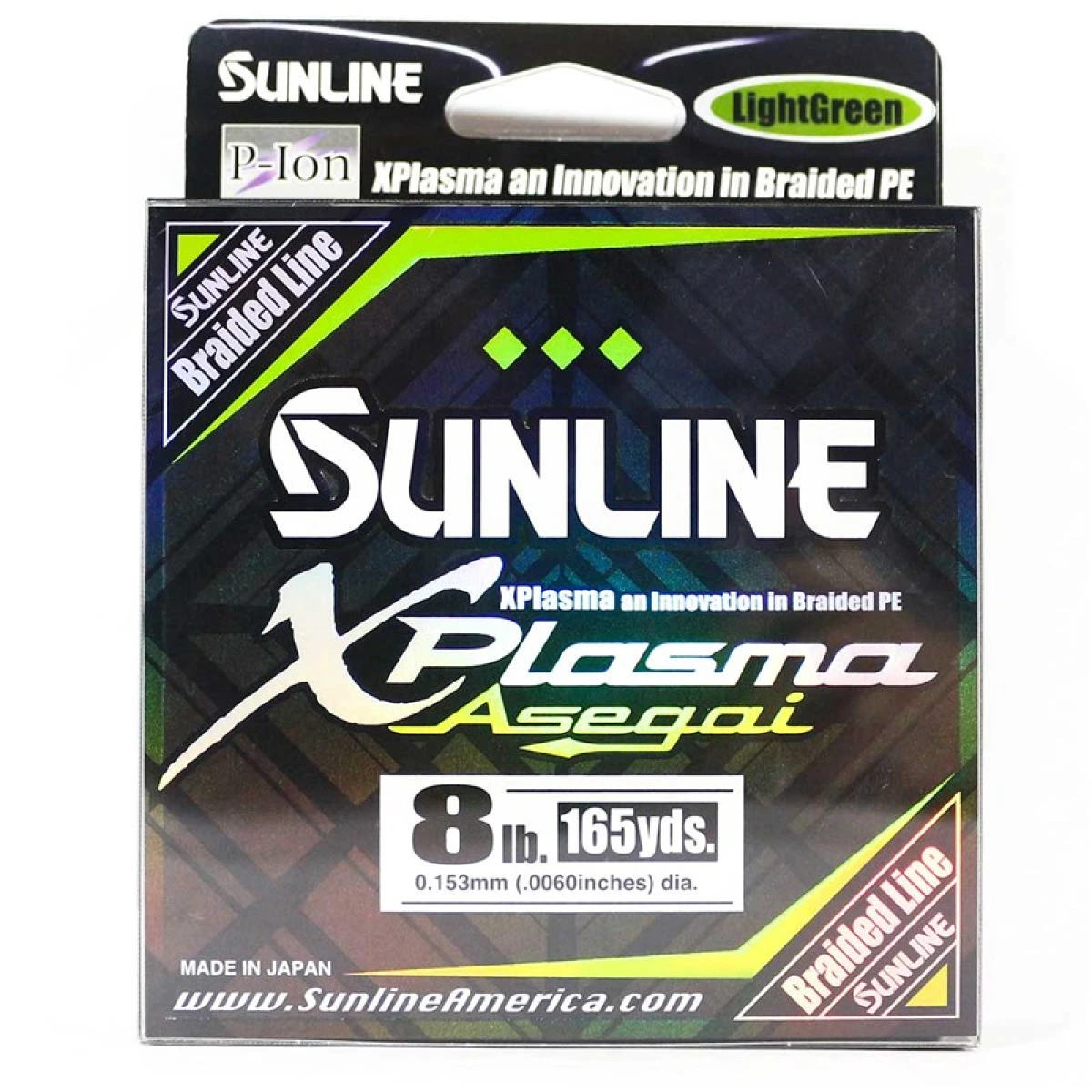 SUNLINE Xplasma Asegai Açık Yeşil 150 Metre İp Misina 8 Lb 3.6 Kg 0.153 mm