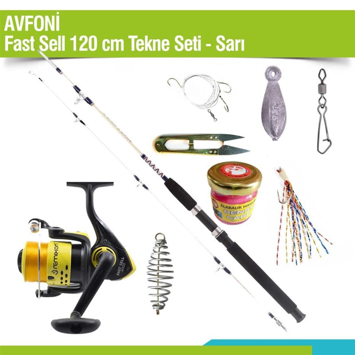 AVFONİ Fast Sell 120 cm Tekne Seti - Sarı