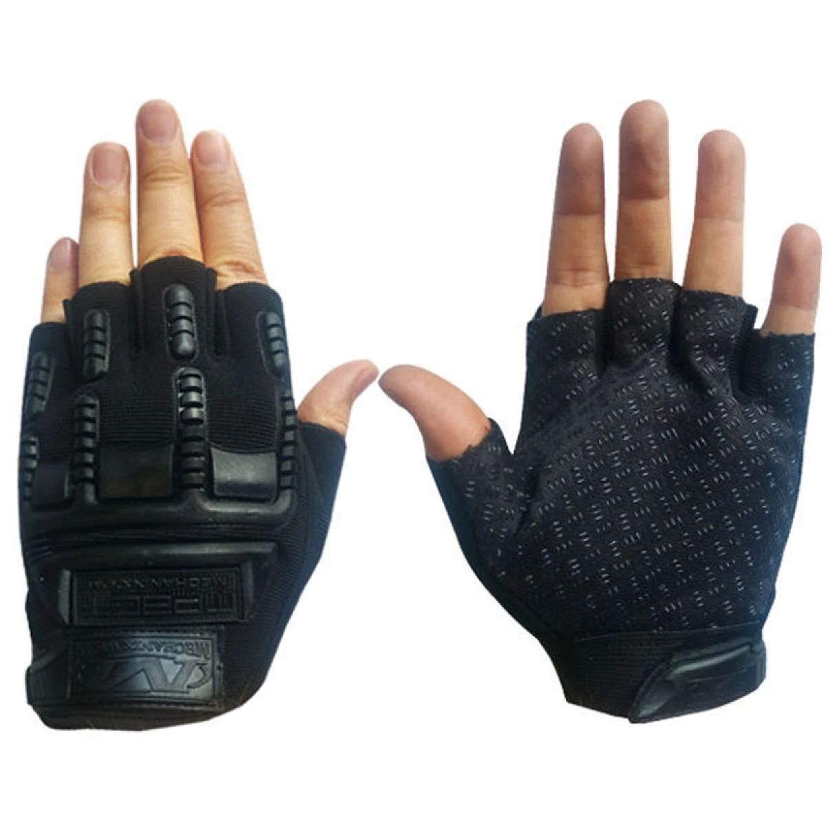 1107 Wear M-Pact Yarım Parmak Taktikal Eldiven - Siyah