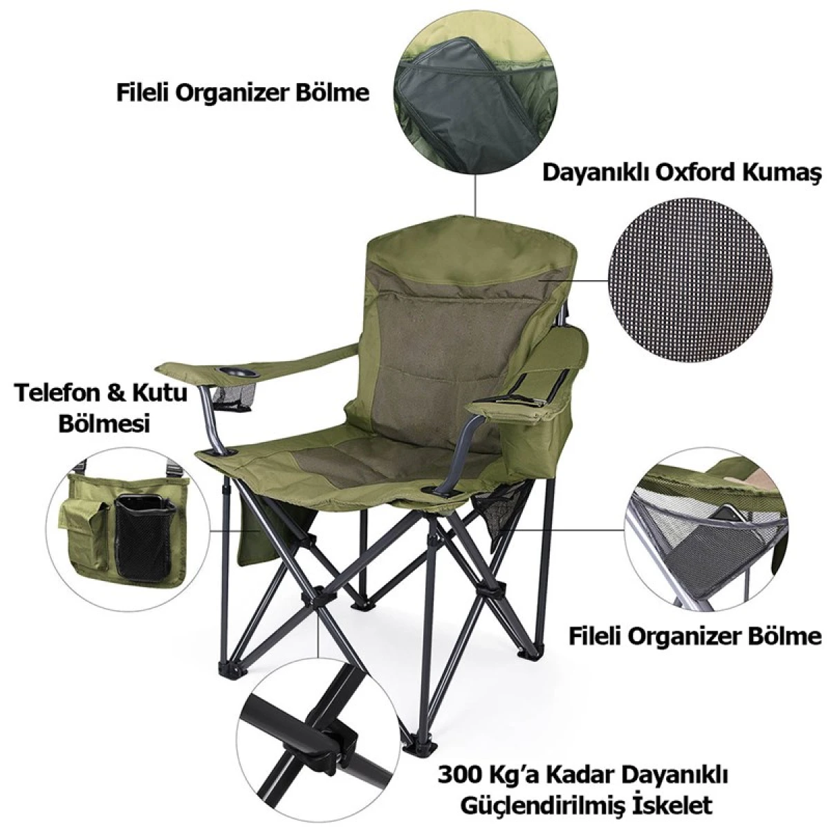 FUNKY CHAIRS Big Boy XXL Katlanabilir Kamp Sandalyesi
