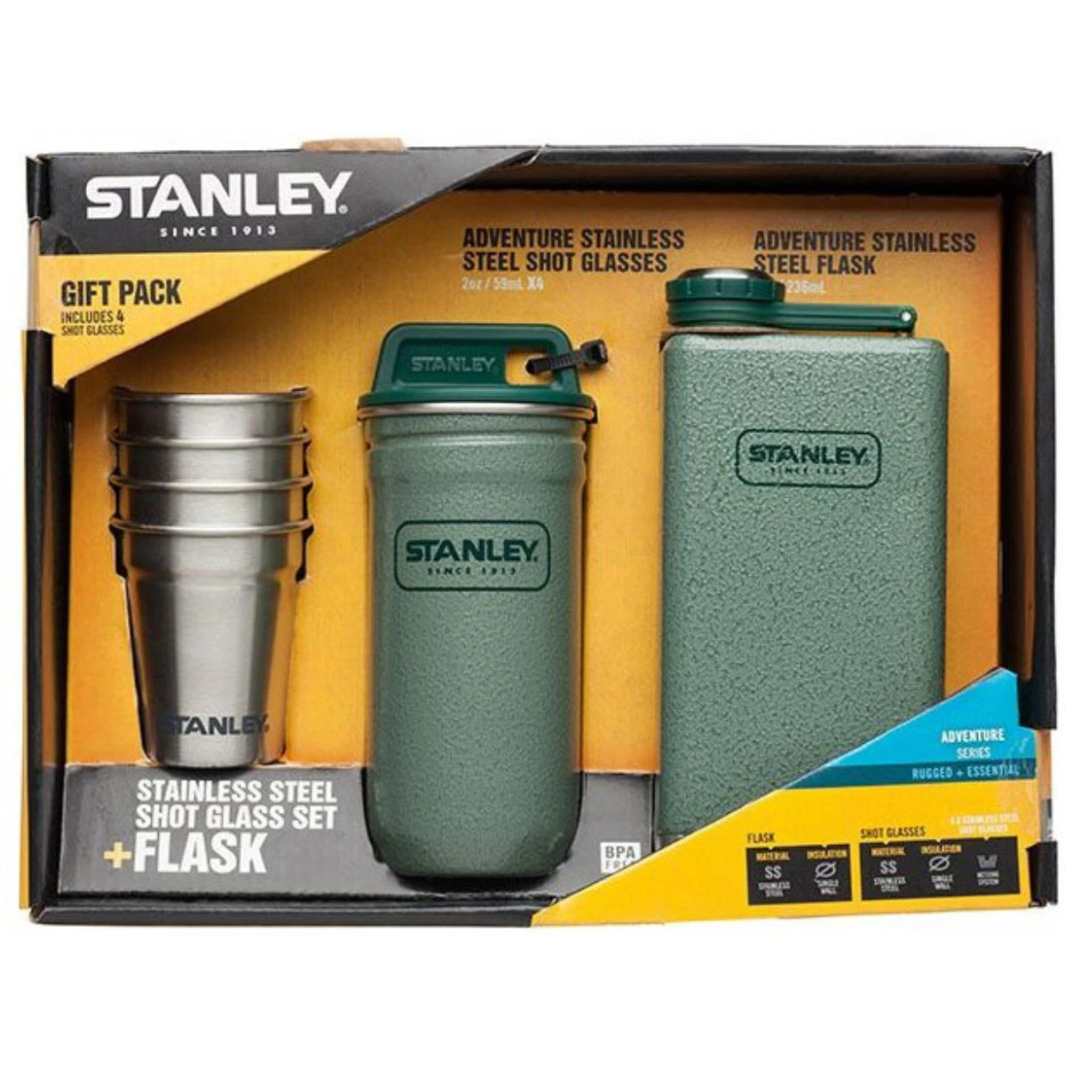 STANLEY Adventure Shot Seti + Cep Matarası