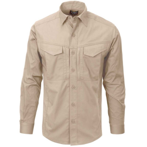 HELIKON TEX Defender Mk2 Shirt Long Sleeve - Polycotton Ripstop BLACK