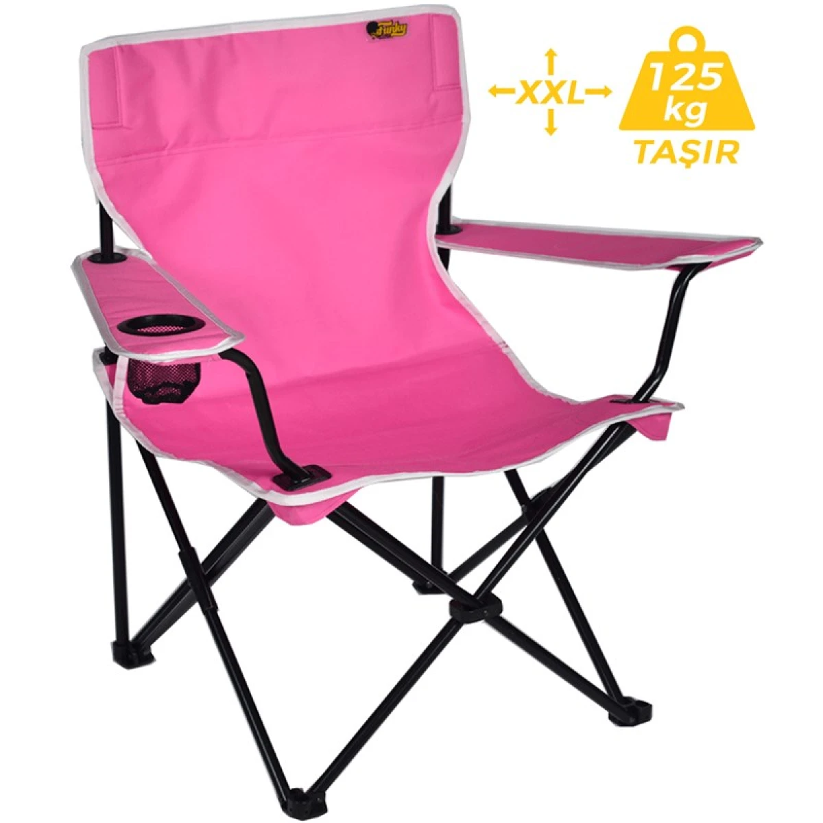 FUNKY CHAIRS Pembe Katlanabilir Kamp Sandalyesi