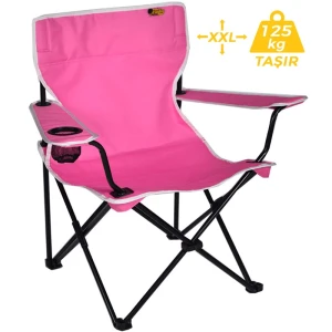 FUNKY CHAIRS Pembe Katlanabilir Kamp Sandalyesi